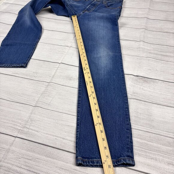 Levi's 501 Jeans Women's 24x32 Blue Original Fit Stretch Denim Button Fly - Picture 9 of 15